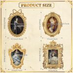 Geetery 4 Pcs Gold Vintage Picture Frames Set Antique Picture Frame Small Mini L... - Image 3