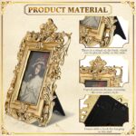 Geetery 4 Pcs Gold Vintage Picture Frames Set Antique Picture Frame Small Mini L... - Image 4