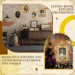 Geetery 4 Pcs Gold Vintage Picture Frames Set Antique Picture Frame Small Mini L... - Image 6