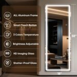 Antok LED Full Length Mirror with Light, 58"x18" Lighted Full Body Mirror with S... - Image 3