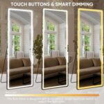 Antok LED Full Length Mirror with Light, 58"x18" Lighted Full Body Mirror with S... - Image 4