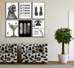 6pcs Stockholm Style Wall Art Trendy Leopard Wall Decor Preppy Aesthetic Cheetah... - Image 3