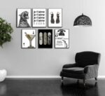 6pcs Stockholm Style Wall Art Trendy Leopard Wall Decor Preppy Aesthetic Cheetah... - Image 4