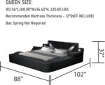 Smart Bed with Massage Recliner Chair - Luxury Bed Frame Queen Size with Reading... - Image 3