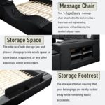 Smart Bed with Massage Recliner Chair - Luxury Bed Frame Queen Size with Reading... - Image 6