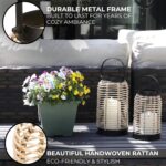 Natural Rattan Boho Lanterns - Handcrafted Chic Decor to Enhance Your Home - Mod... - Image 4