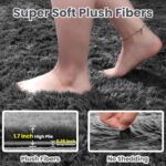 8x10 Area Rugs for Living Room: Ultra Soft Fluffy Shag Grey Rugs for Bedroom, No... - Image 6