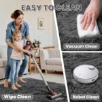 8x10 Area Rugs for Living Room: Ultra Soft Fluffy Shag Grey Rugs for Bedroom, No... - Image 7
