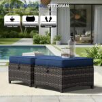 Joyside 7 Piece Wicker Patio Furniture Set, Rattan Patio Chairs with High Back, ... - Image 8
