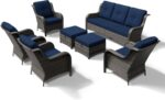 Joyside 7 Piece Wicker Patio Furniture Set, Rattan Patio Chairs with High Back, ... - Image 10