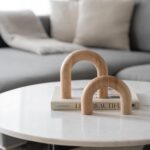 PEAKOLY Wood Arch Decorative Objects - Modern Bookshelf Decor, Coffee Table Scul... - Image 9
