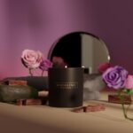 Benevolence LA Rose & Sandalwood Scented Candle | Soy Christmas Candles, Black C... - Image 5
