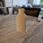 White Ceramic Flower Vase, Minimalist Modern Home Decor, Matte Finish Pampas Gra... - Image 9