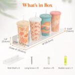 Lifewit Floating Shelves for Bathroom, Acrylic Wall Organizer for Perfume, Makeu... - Image 3