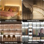 PAUTIX COB LED Strip Lights 2700K-6500K CCT Tunable White 24ft UL-Listed Dotless... - Image 7
