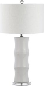 JONATHAN Y 26.5" White Ceramic Table Lamp for Living Room, Bedroom Nightstand, W... - Image 8
