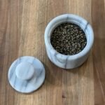 Fox Run Marble Salt Cellar, White 3" x 3" - Image 5