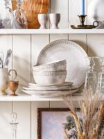 LE TAUCI Plates and Bowls Sets for 4, 12 Piece Ceramic Dinnerware Sets, Kitchen ... - Image 6