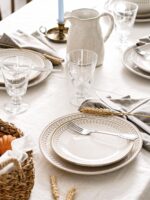 LE TAUCI Plates and Bowls Sets for 4, 12 Piece Ceramic Dinnerware Sets, Kitchen ... - Image 10