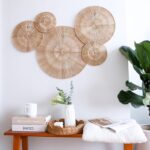 CHI AN HOME 18 Inch Boho Wall Decor – Set of 5 Woven Jute Wall Baskets, Boho Wal... - Image 7