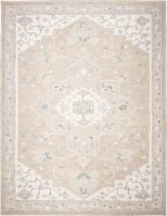 SAFAVIEH Micro-Loop Collection 10' x 14' Light GreyIvory MLP505F Handmade Medall... - Image 4