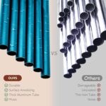 37-Inch Coastal Ombre Blue Wind Chime, Hand-Tuned Deep Tone for Beach House, Pat... - Image 8
