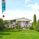 37-Inch Coastal Ombre Blue Wind Chime, Hand-Tuned Deep Tone for Beach House, Pat... - Image 9