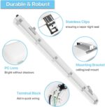 HYPERLITE 4FT LED Vapor Tight Light, 60W 130LM/W Vapor Proof Light Fixture, 5000... - Image 6