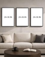 Extra Large Abstract Hand Applied Raised Paint Texture Canvas Wall Art Set of 3,... - Image 7
