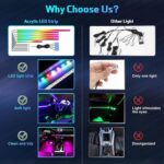 WEBUPAR Dreamcolor Acrylic Interior Lights, 10 in 1 LED Strip Lights with APP Co... - Image 3