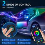 WEBUPAR Dreamcolor Acrylic Interior Lights, 10 in 1 LED Strip Lights with APP Co... - Image 4
