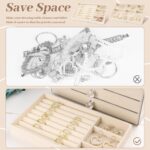 Hyber&Cara Luxury Acrylic Jewelry Box Organizer - 5 Drawers Velvet Lined Clear S... - Image 5