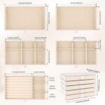 Hyber&Cara Luxury Acrylic Jewelry Box Organizer - 5 Drawers Velvet Lined Clear S... - Image 6