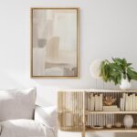MUDECOR Framed Canvas Print Wall Art Minimalist Neutral Abstract Beige and Taupe... - Image 5