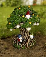 Hogni Solar Outdoor Garden Gnome Statue, Funny Lawn Gnome Statue Decorations, Wa... - Image 3