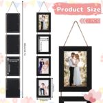 4x6 Black Hanging Collage Picture Frames Set of 2, 8 Openings Collage Photo Fram... - Image 3