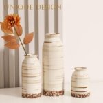 Joeabor Ceramic Vase Set of 3 - Handcrafted Ceramic Vases for Home Decor & Shelf... - Image 7