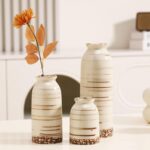 Joeabor Ceramic Vase Set of 3 - Handcrafted Ceramic Vases for Home Decor & Shelf... - Image 10