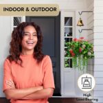 RTZEN Plant Hangers Outdoor or Indoor - Wrought Iron Metal Hanger Indoor Hook - ... - Image 5