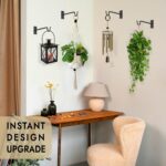 RTZEN Plant Hangers Outdoor or Indoor - Wrought Iron Metal Hanger Indoor Hook - ... - Image 8