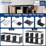 Mavivegue Bookcase, 18-Cube Extra Large Book Shelf, DIY Cube Storage Organizer f... - Image 4