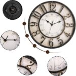 ZOOFOX 12 Inch Retro Wall Clock, Silent Non-Ticking Battery Operated Movement De... - Image 4