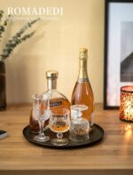 Romadedi Round Decorative Candle Tray - 11.8 Inch Vintage Hammered Metal Trays w... - Image 5