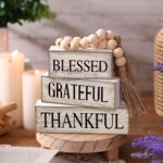 4 Pcs Farmhouse Wooden Tabletop Decor Neutral Farmhouse Tiered Tray Decor Rustic... - Image 3
