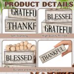 4 Pcs Farmhouse Wooden Tabletop Decor Neutral Farmhouse Tiered Tray Decor Rustic... - Image 5