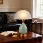 Table Lamps Ceramic Retro Lamp for Living Room,16.73" Modern Bedside Nightstand ... - Image 6