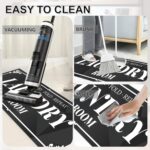 Laundry Room Rug: 17"X47" Non-Slip Washable Runner Rug, Rolled-up – NO Creases, ... - Image 5