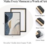 Large Framed Abstract Wall Art for Living Room, Set of 3 Modern Canvas Artwork f... - Image 5