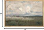 MUDECOR Framed Canvas Print Wall Art Pastel Watercolor Country Field Western Wal... - Image 9