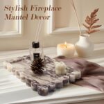 YMXYJM Genuine Calacatta Viola Scalloped Marble Tray, Real Natural Marble Stone ... - Image 3
